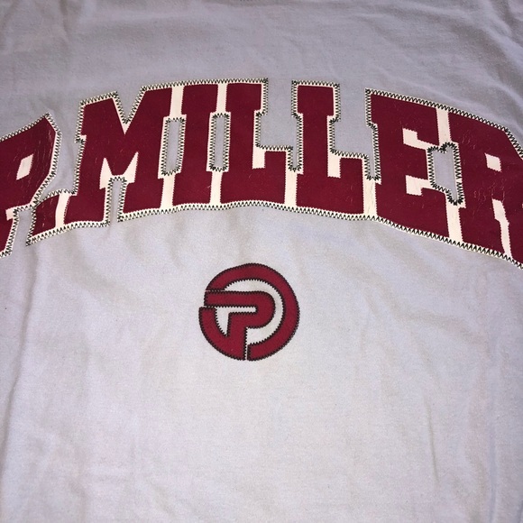 P. Miller White and Red Graphic T-Shirt Vintage - Picture 1 of 5